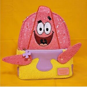 Loungefly Nickelodeon Patrick Sequin Mini Backpack